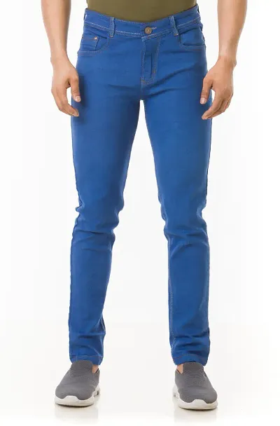 Stylish Denim Mid-Rise Jeans For Men