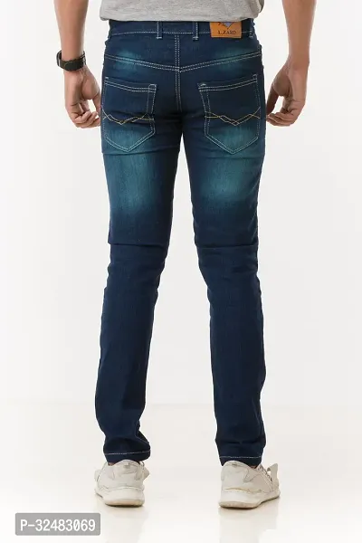 Elegant Denim Solid Jeans For Men And Boys-thumb2