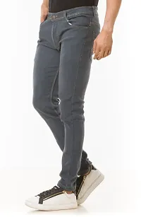 Elegant Denim Solid Jeans For Men And Boys-thumb3