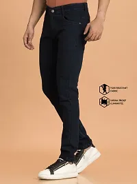 Elegant Denim Solid Jeans For Men And Boys-thumb3