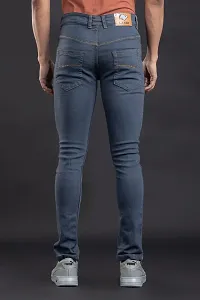 Elegant Denim Solid Jeans For Men And Boys-thumb1