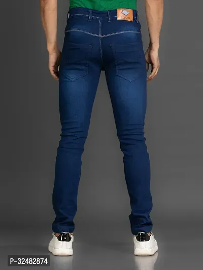 Elegant Denim Solid Jeans For Men And Boys-thumb2