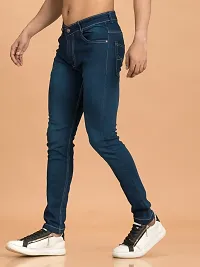 Elegant Denim Solid Jeans For Men And Boys-thumb3