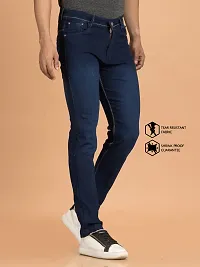 Elegant Denim Solid Jeans For Men And Boys-thumb2