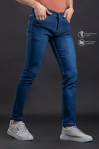 Elegant Denim Solid Jeans For Men And Boys-thumb2