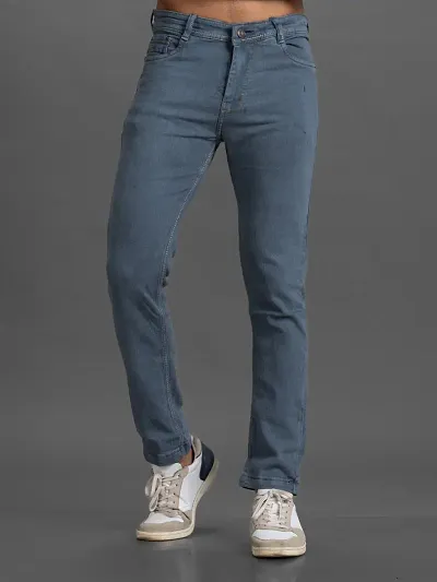 Stylish Denim Mid-Rise Jeans 