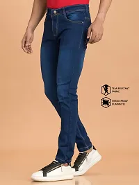 Elegant Denim Solid Jeans For Men And Boys-thumb3