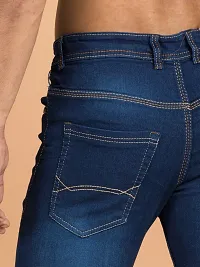 Elegant Denim Solid Jeans For Men And Boys-thumb4