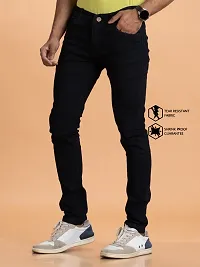 Elegant Denim Solid Jeans For Men And Boys-thumb3