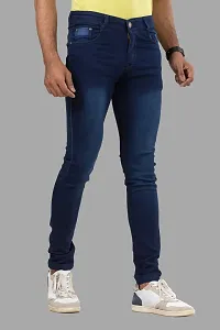 Elegant Denim Solid Jeans For Men And Boys-thumb2