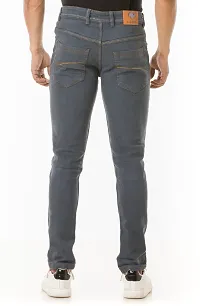 Elegant Denim Solid Jeans For Men And Boys-thumb1