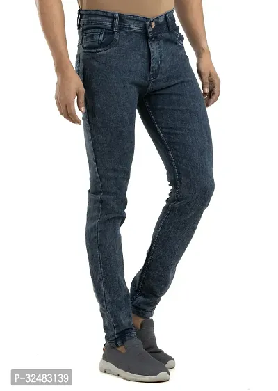 Elegant Denim Solid Jeans For Men And Boys-thumb3