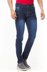 Elegant Denim Solid Jeans For Men And Boys-thumb2