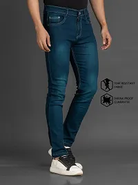 Elegant Denim Solid Jeans For Men And Boys-thumb2