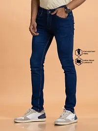 Elegant Denim Solid Jeans For Men And Boys-thumb3