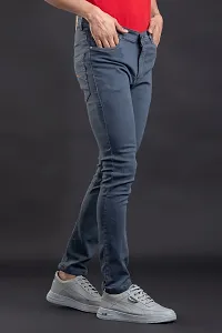 Elegant Denim Solid Jeans For Men And Boys-thumb2