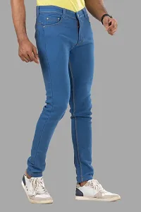 Elegant Denim Solid Jeans For Men And Boys-thumb2