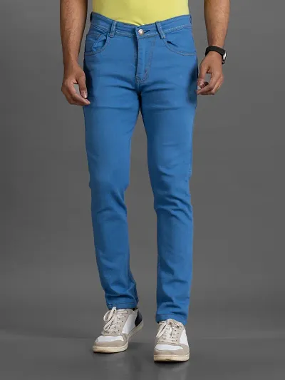 Stylish Denim Mid-Rise Jeans 