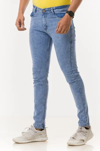 Stylish Denim Mid-Rise Jeans 