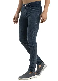 Elegant Denim Solid Jeans For Men And Boys-thumb3