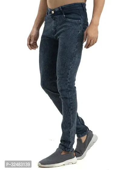 Elegant Denim Solid Jeans For Men And Boys-thumb4