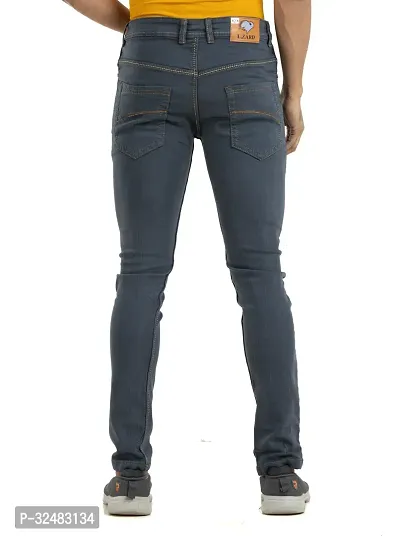 Elegant Denim Solid Jeans For Men And Boys-thumb2