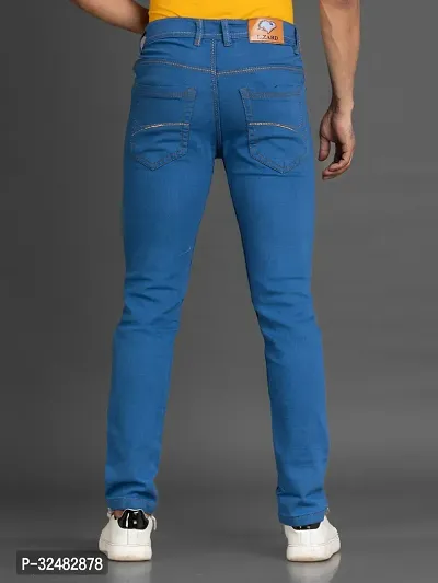 Elegant Denim Solid Jeans For Men And Boys-thumb2