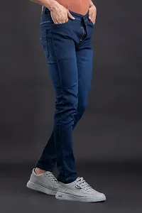 Elegant Denim Solid Jeans For Men And Boys-thumb2