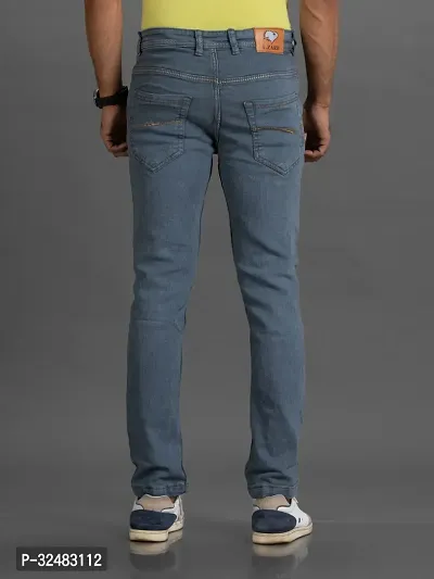 Elegant Denim Solid Jeans For Men And Boys-thumb2