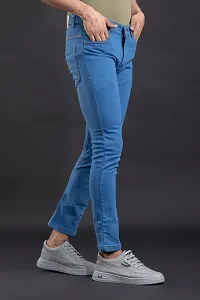 Elegant Denim Solid Jeans For Men And Boys-thumb2