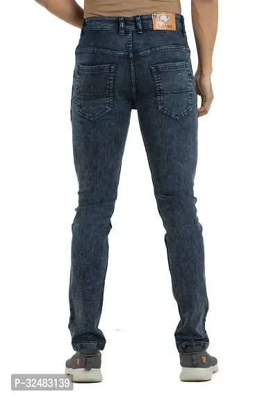 Elegant Denim Solid Jeans For Men And Boys-thumb2