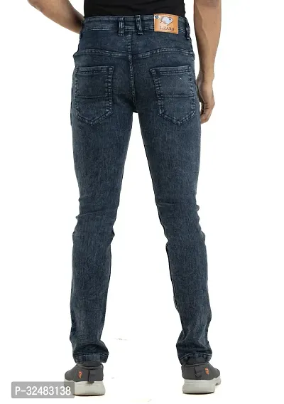 Elegant Denim Solid Jeans For Men And Boys-thumb2