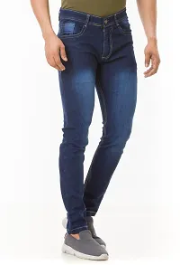 Elegant Denim Solid Jeans For Men And Boys-thumb2