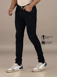 Elegant Denim Solid Jeans For Men And Boys-thumb3