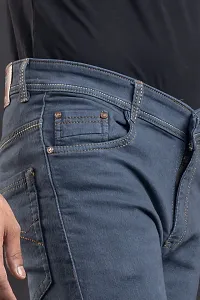 Elegant Denim Solid Jeans For Men And Boys-thumb3