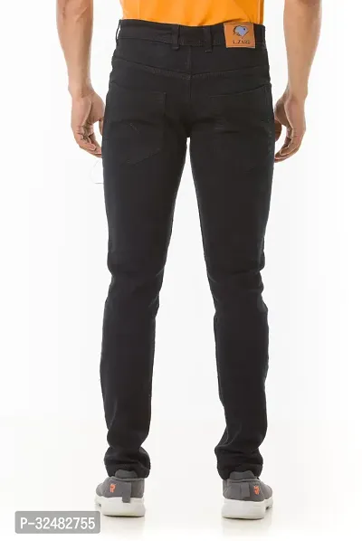 Elegant Denim Solid Jeans For Men And Boys-thumb2