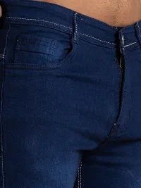 Elegant Denim Solid Jeans For Men And Boys-thumb3