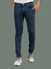 Comfortable Grey Denim Mid-Rise Jeans For Men-thumb3