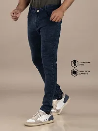 Elegant Denim Solid Jeans For Men And Boys-thumb3