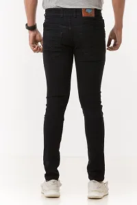 Elegant Denim Solid Jeans For Men And Boys-thumb1