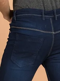 Elegant Denim Solid Jeans For Men And Boys-thumb4