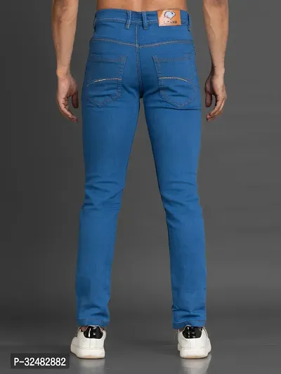 Elegant Denim Solid Jeans For Men And Boys-thumb2