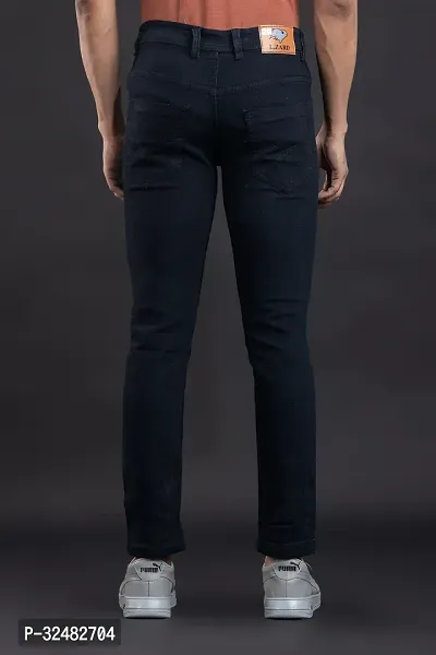 Elegant Denim Solid Jeans For Men And Boys-thumb2