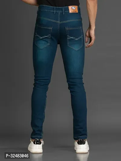 Elegant Denim Solid Jeans For Men And Boys-thumb2