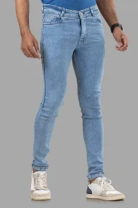 Elegant Denim Solid Jeans For Men And Boys-thumb2