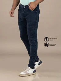 Elegant Denim Solid Jeans For Men And Boys-thumb4