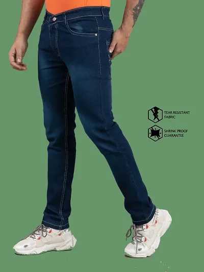 Stylish Grey Denim Jeans For Men