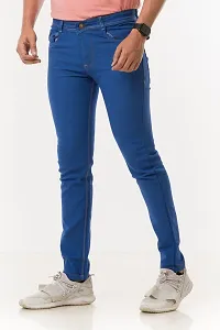 Elegant Denim Solid Jeans For Men And Boys-thumb2