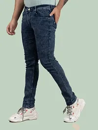 Comfortable Grey Denim Mid-Rise Jeans For Men-thumb2