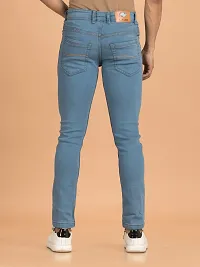 Elegant Denim Solid Jeans For Men And Boys-thumb1